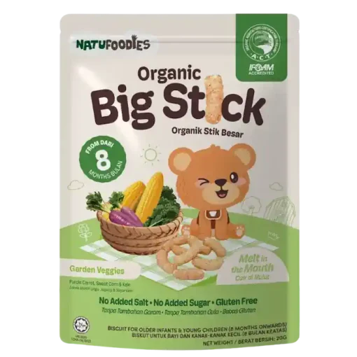 Natufoodies Organic Big Stick GARDEN VEGGIES