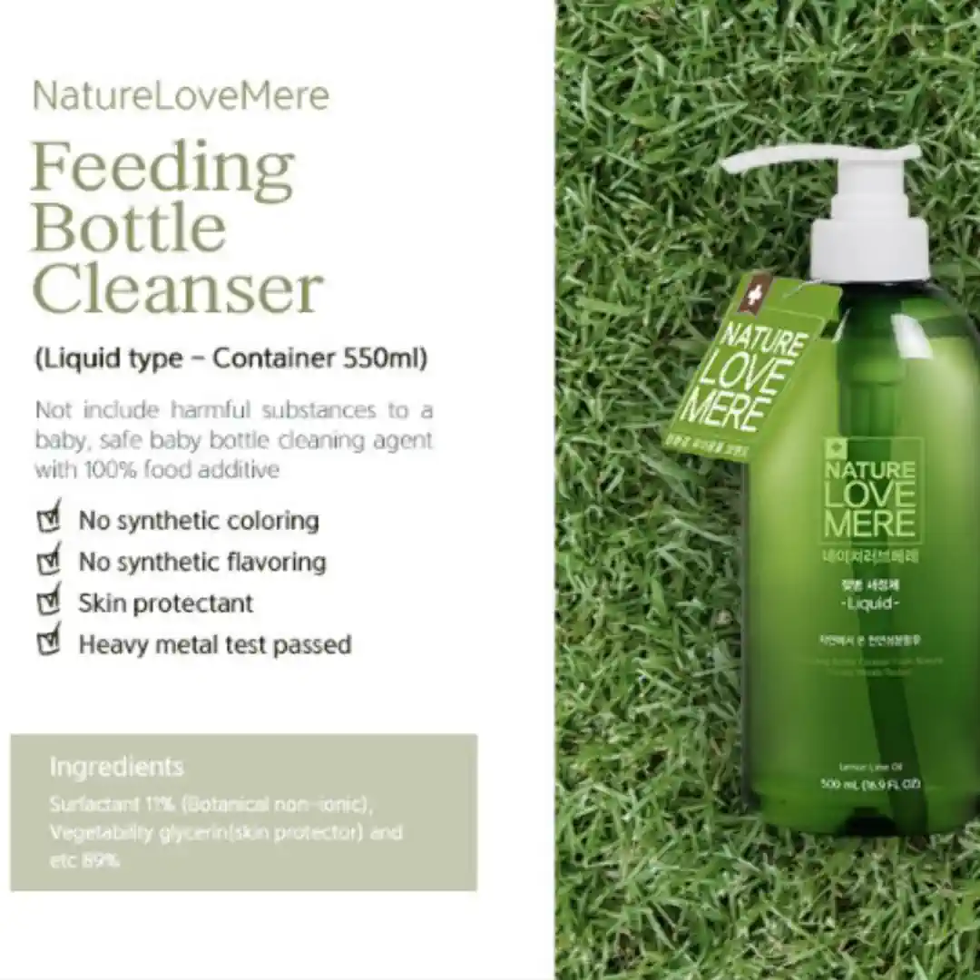 Nature Love Mere Baby Bottle Cleanser BOTTLE LIQUID FEATURES