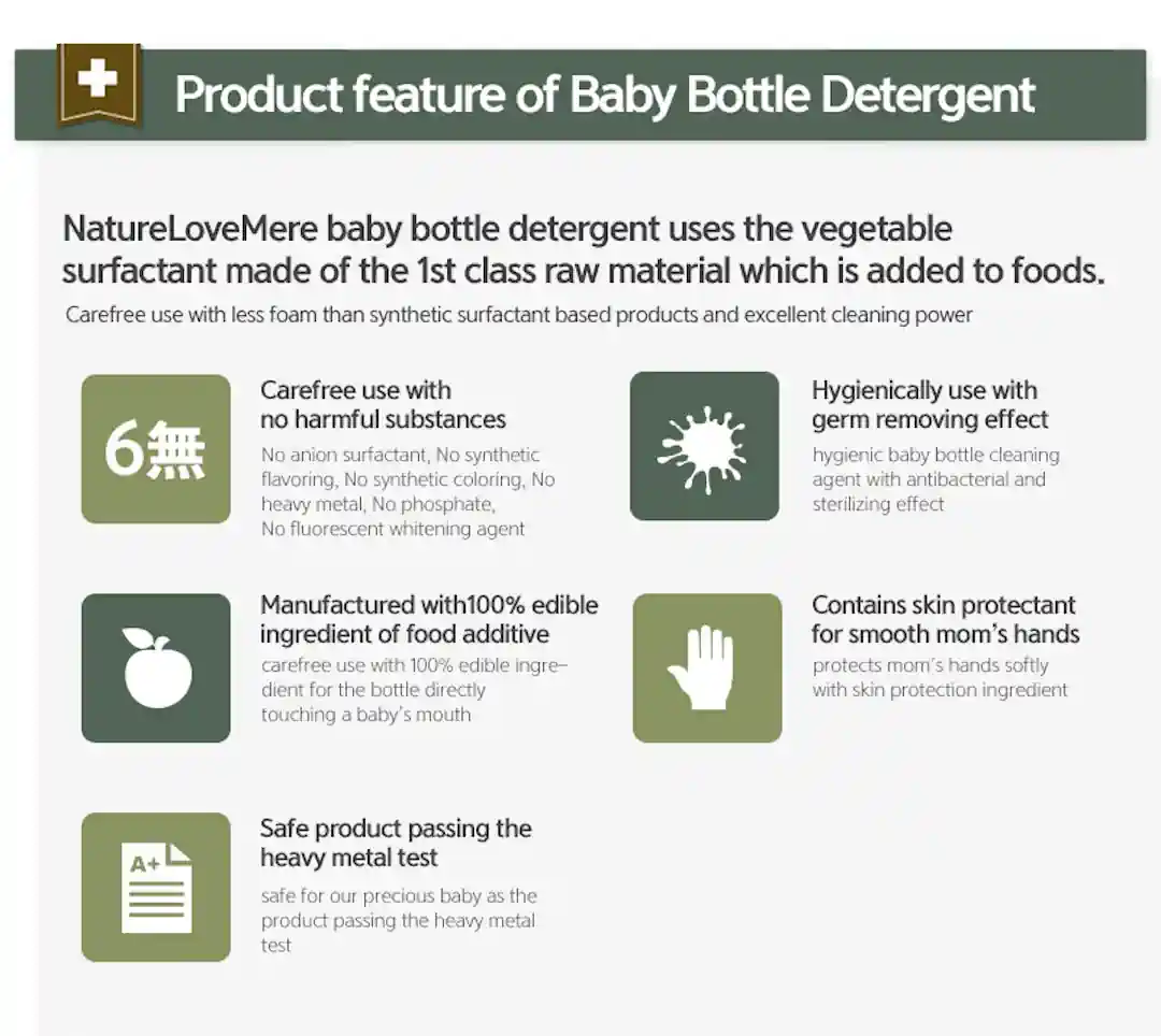 Nature Love Mere Baby Bottle Cleanser BUBBLES FEATURES-1