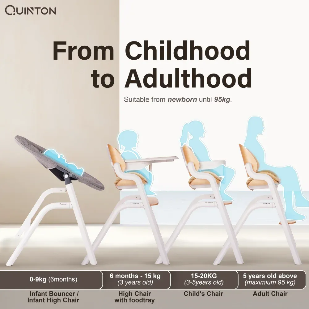 Quinton Cherie Wooden Highchair