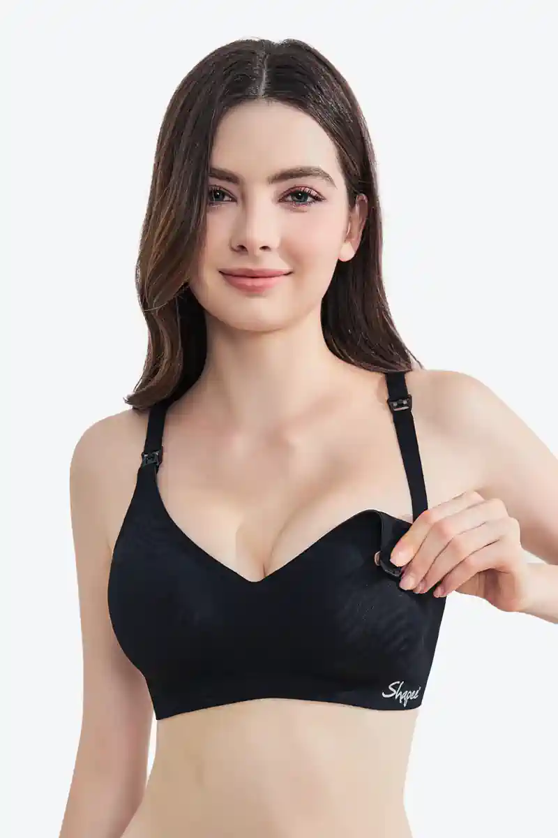 Shapee INVI Nursing SHEER Air BRA MIDNIGHT BLACK