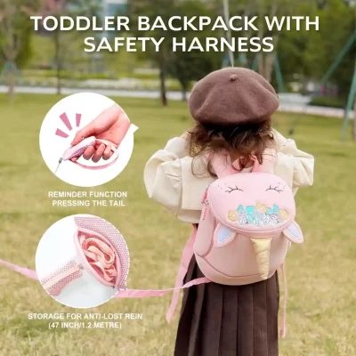 Nohoo Children Backpack with Safety Harness UNICORN