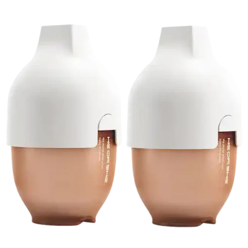 He Or She Baby Ultra Wide-Neck Bottle 160ml TWIN WHITE