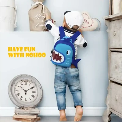 Nohoo Toddler Backpack SHARK 3D BLUE