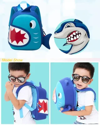 Nohoo Toddler Backpack SHARK 3D BLUE