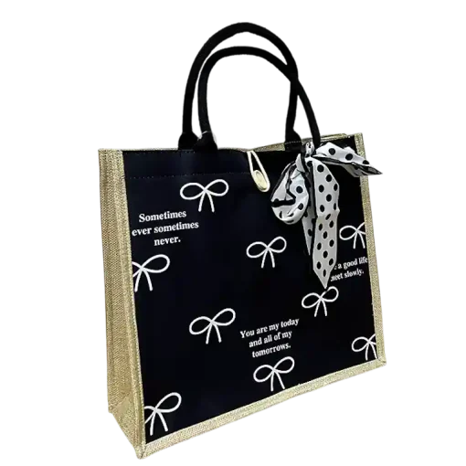 Tote Bag BLACK RIBBON