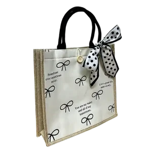 Tote Bag WHITE RIBBON