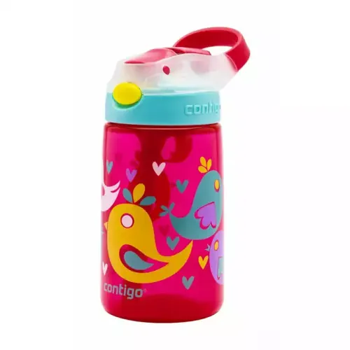 Contigo Kids' Leighton Tritan 14oz Tumbler Blue Poppy Coral with Narwhals