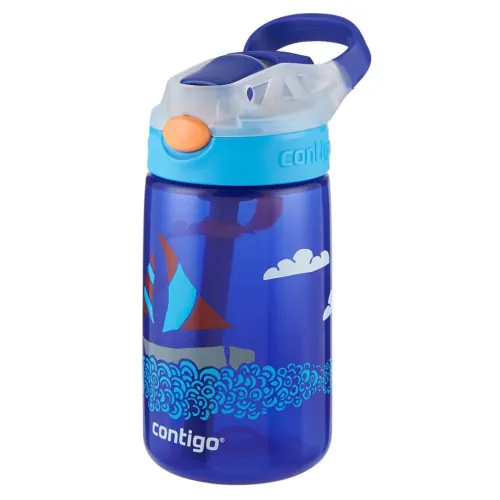 Contigo Kids' Leighton Tritan 14oz Tumbler Blue Poppy Coral with Narwhals